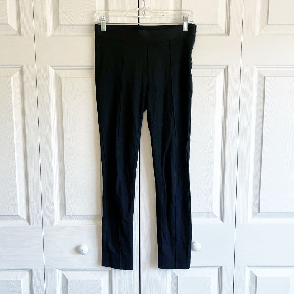Everlane Solid Black Side Zip Stretch Skinny Pant… - image 1